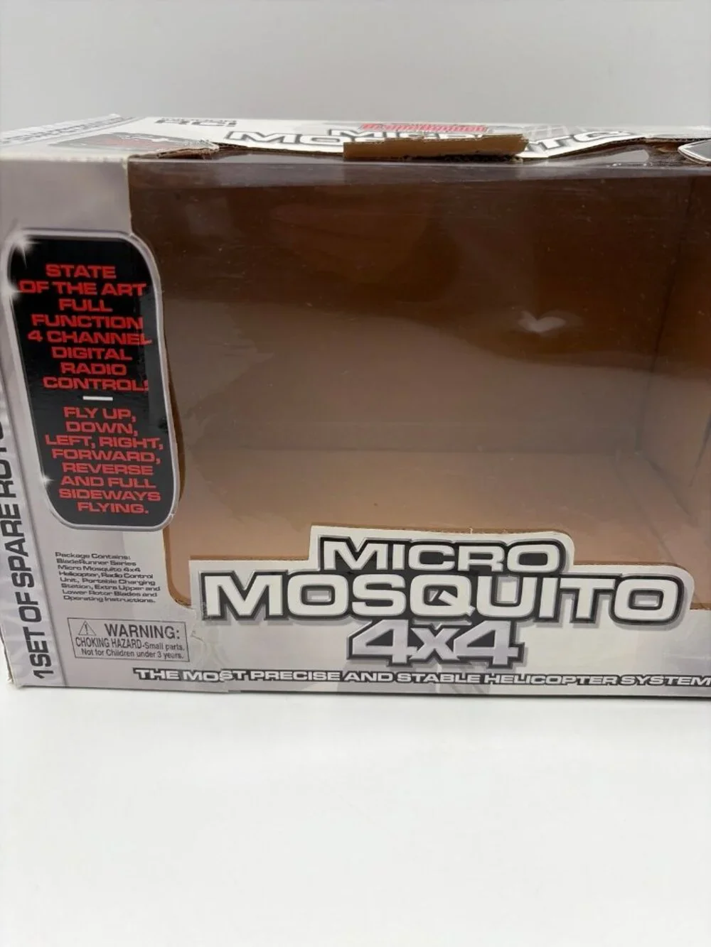 BladeRunner Micro Mosquito 4x4 Electric RC Helicopter 4-Channel Tested Working